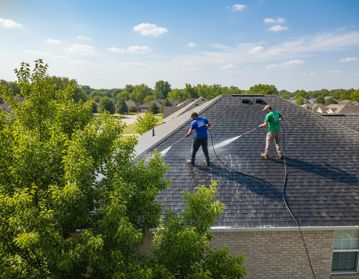Eco Friendly Roof Cleaning in Hilliard Ohio