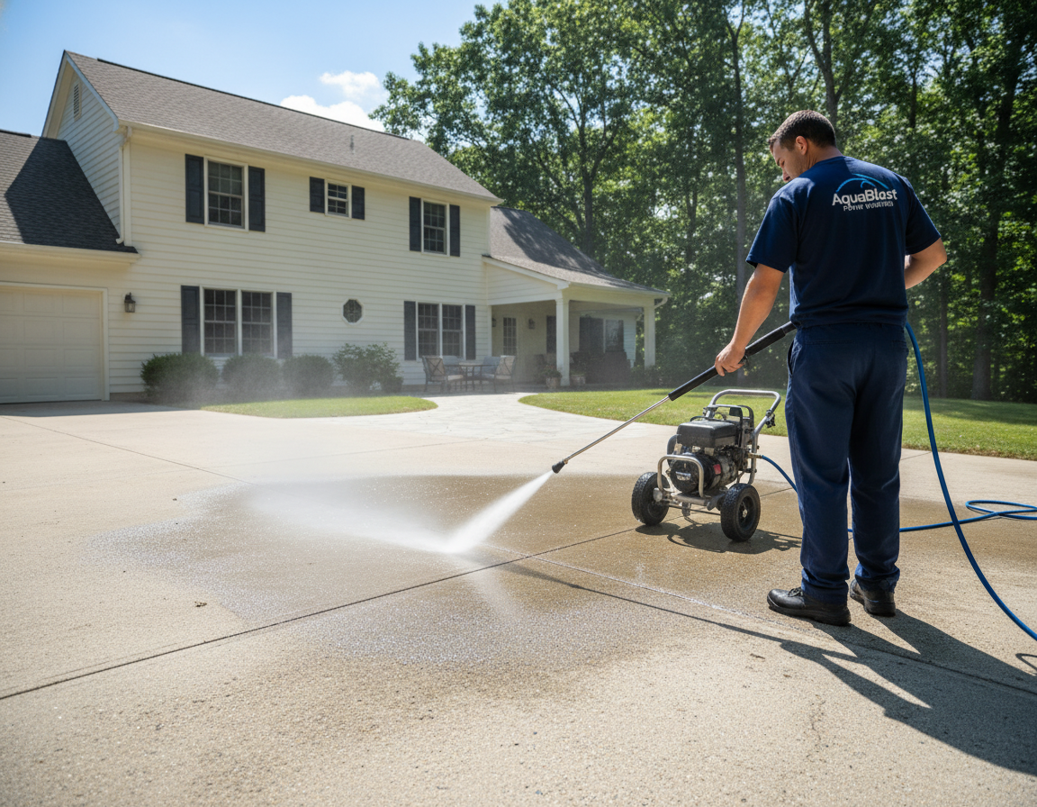 Pressure Washing Brick Homes in Hilliard