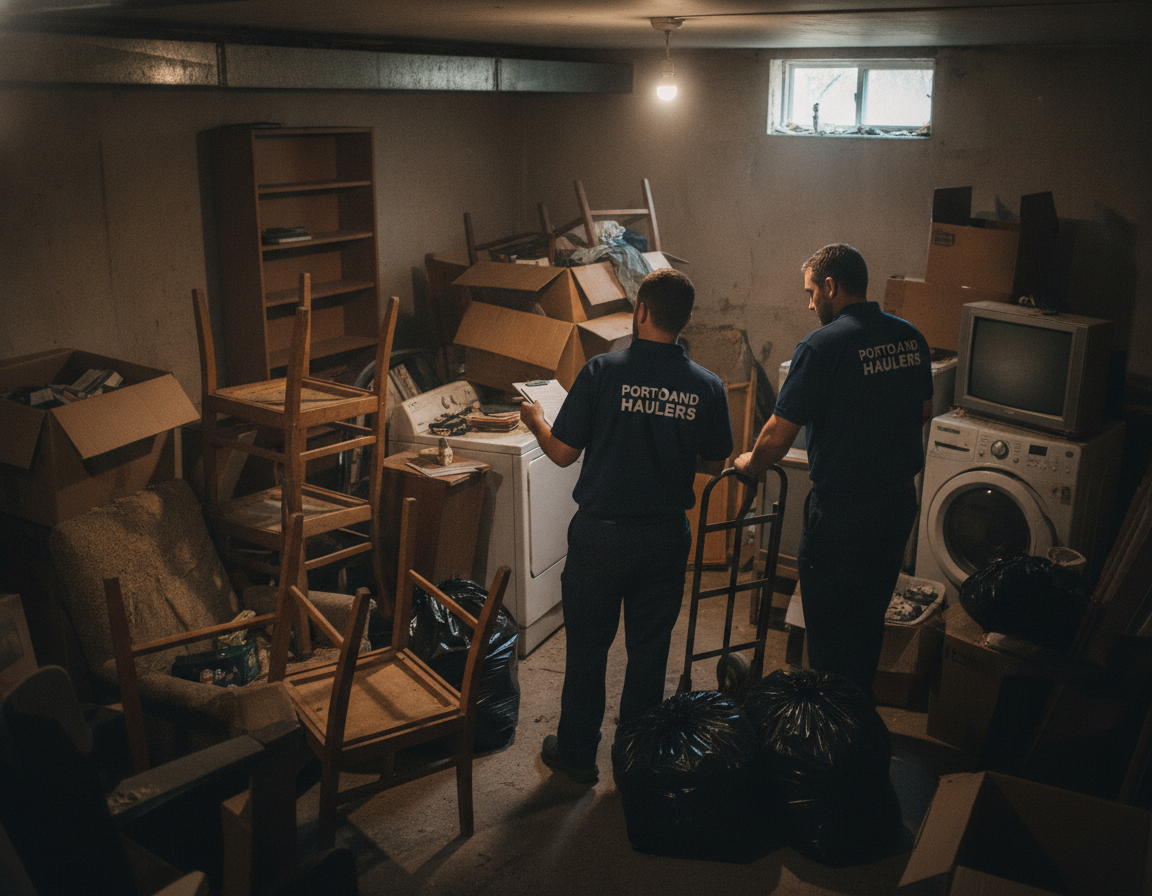 Basement Junk Removal Cost for Portland Explained – No Hidden Surprises